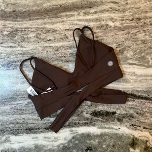 Sommer Ray Crossover Sport Bra Size Medium Brown